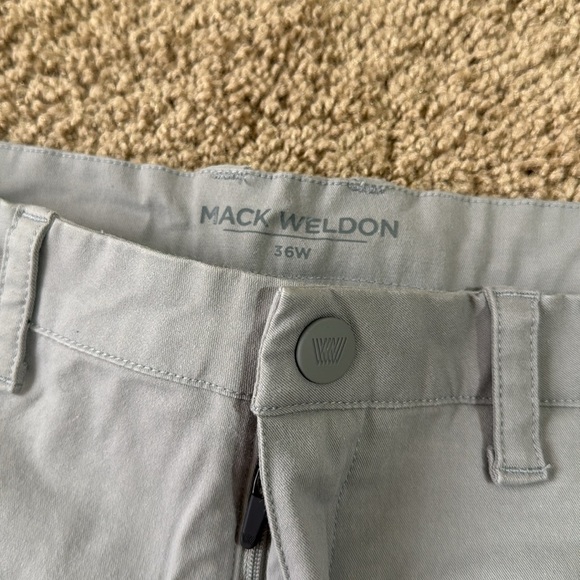 Mack Weldon Gray Flat Front Men Shorts - Picture 5 of 10